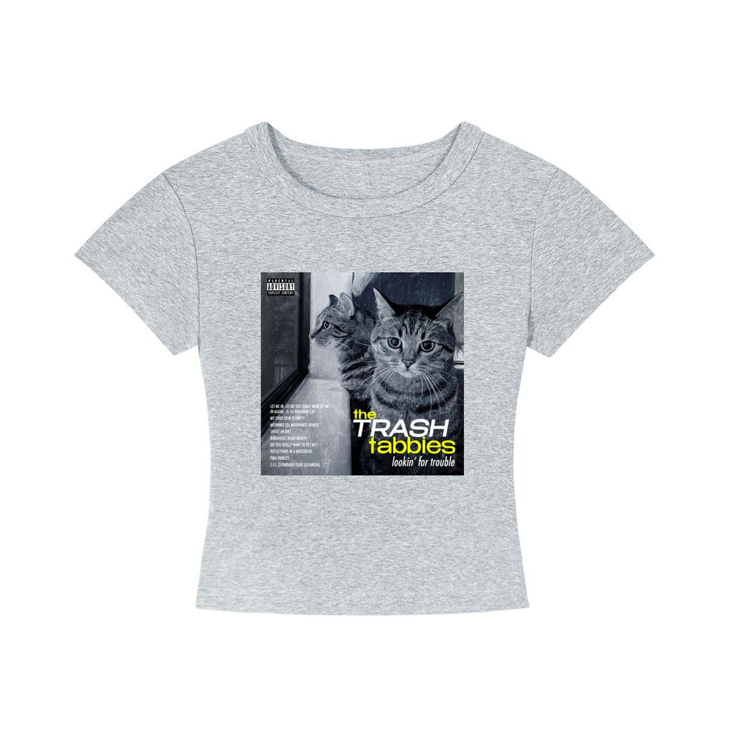 TRASH TABBIES cropped t-shirt